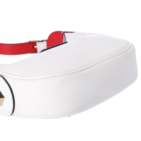 Christian Louboutin Carasky Mini Shoulder Bag White Pebbled Leather - Picture 11 of 11